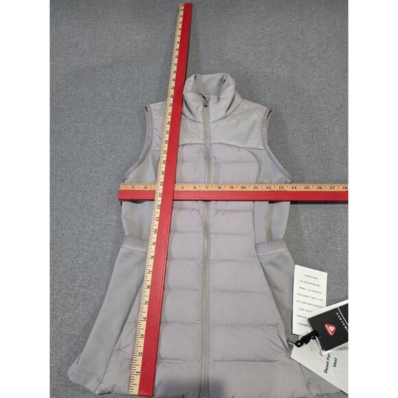 New with tags! Lululemon Gray puffer down vest women’s size 2 - Picture 2 of 8